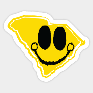 South Carolina Happy Face Sticker